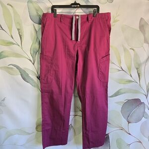 CARHARTT | Cargo Scrub Pants in Burgandy sz XL